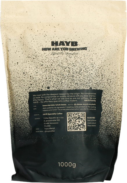 Kawa ziarnista Hayb Brasil+ Espresso 1 kg (5904844570031) - obraz 2