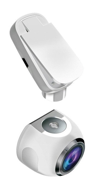 Wideorejestrator Becker + Kamera internetowa 2w1 FullHD Bialy (BERLIN) - obraz 3
