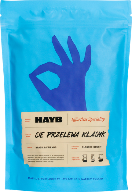 Kawa ziarnista Hayb Się Przelewa Klasyk Filter Blend 250 g (5904844570260) - obraz 1
