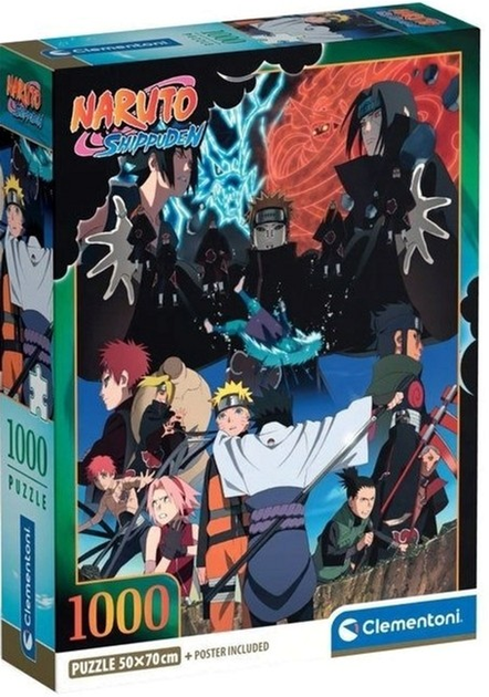 Puzzle Clementoni Naruto Shippuden 1000 elementów 37052 (8005125370528) - obraz 1
