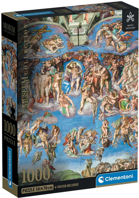Puzzle Clementoni Museum Collection Michelangelo Universal Judgement 1000 elementów 37082 (8005125370825) - obraz 1