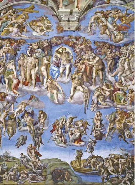 Puzzle Clementoni Museum Collection Michelangelo Universal Judgement 1000 elementów 37082 (8005125370825) - obraz 2