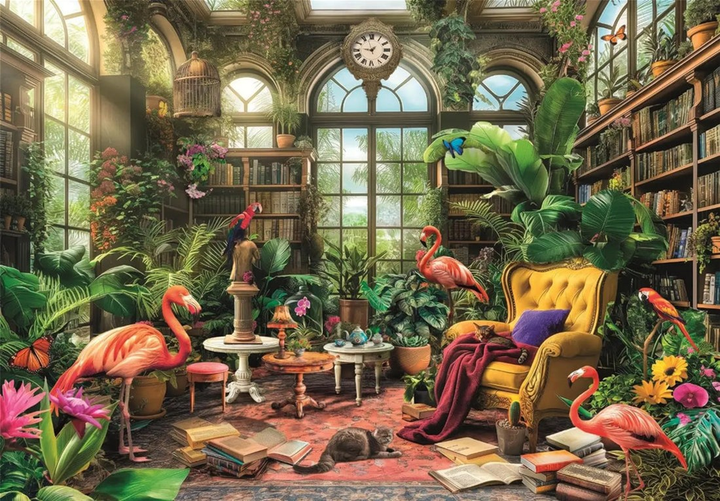Puzzle Clementoni High Quality The Greenhouse Library 1000 elementów 39936 (8005125399369) - obraz 3