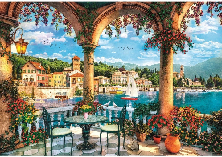 Puzzle Clementoni High Quality Balcony view of Lake Como 1000 elementów 39930 (8005125399307) - obraz 2