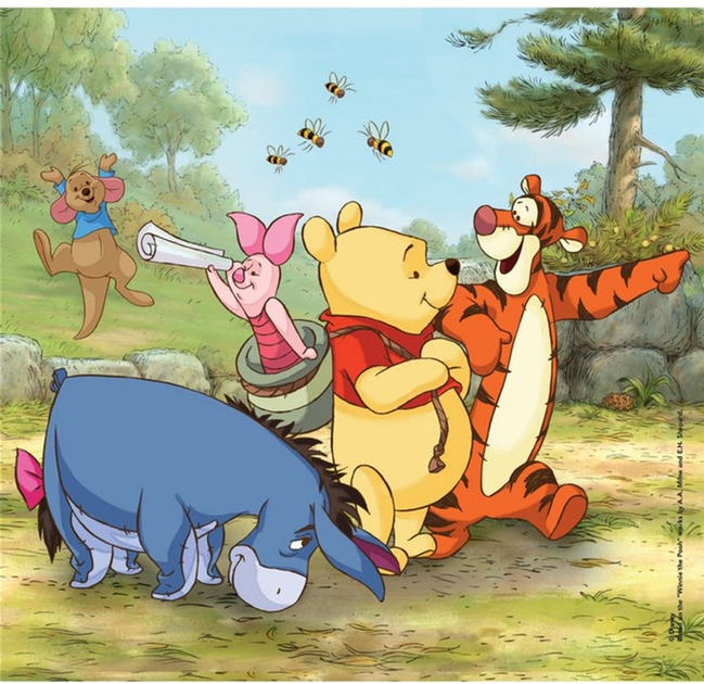 Puzzle Clementoni Super Kolor Disney Winnie The Pooh 3 x 48 elementów 25063 (8005125250639) - obraz 2