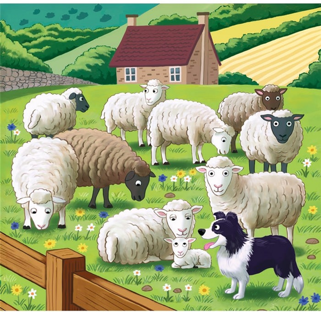 Puzzle Clementoni Super Kolor Farm Moments 3 x 48 elementów 25791 (8005125257911) - obraz 4