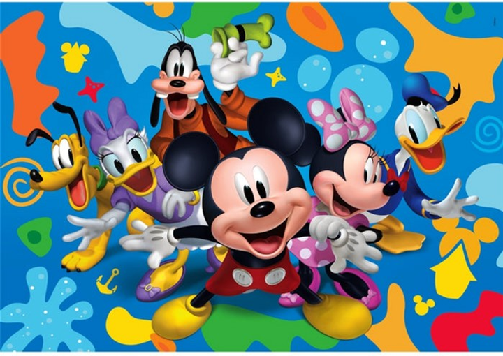 Puzzle Clementoni Super Kolor Disney Mickey and Friends 104 elementy 25053 (8005125250530) - obraz 2