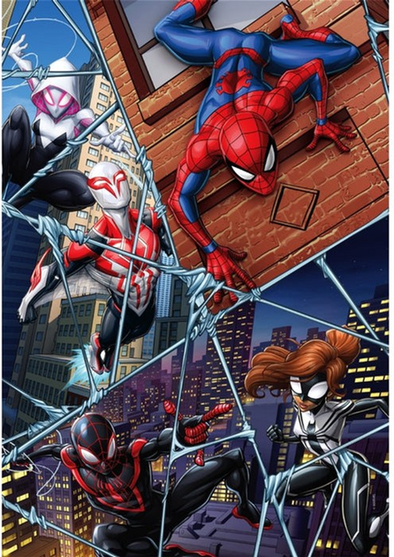 Пазл Clementoni Super Kolor Marvel Людина-павук 104 елементи 25043 (8005125250431) - зображення 2
