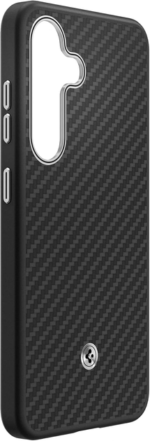 Панель Spigen Enzo Aramid GP-FPS936PGABW з вбудованим кільцем MagFit для Samsung Galaxy S25+ Black (8809971239516) - зображення 3