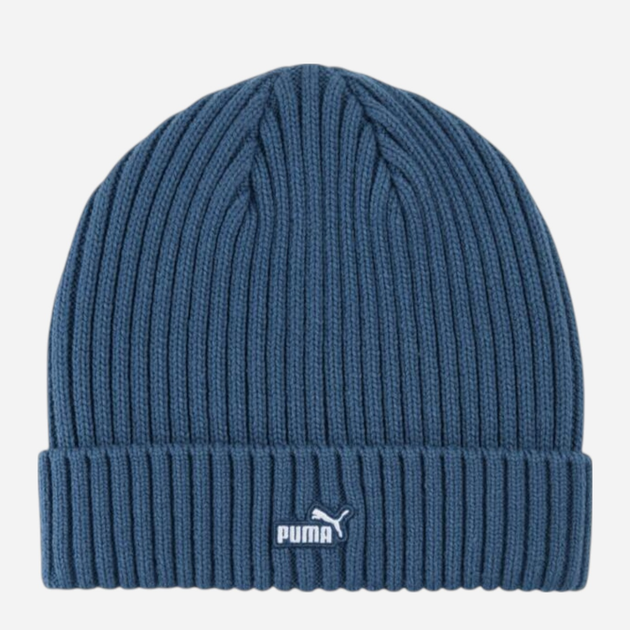Шапка Puma Ess Patch Mid Crown Beanie 2641702 One Size Темно-синя (4069157729130) - зображення 1