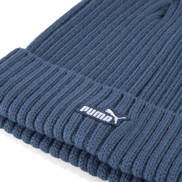 Шапка Puma Ess Patch Mid Crown Beanie 2641702 One Size Темно-синя (4069157729130) - зображення 4