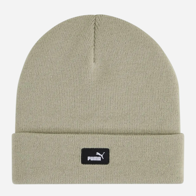 Czapka Puma Ess Mid Crown Beanie Lux 2640003 One Size Khaki (4069157729161) - obraz 1