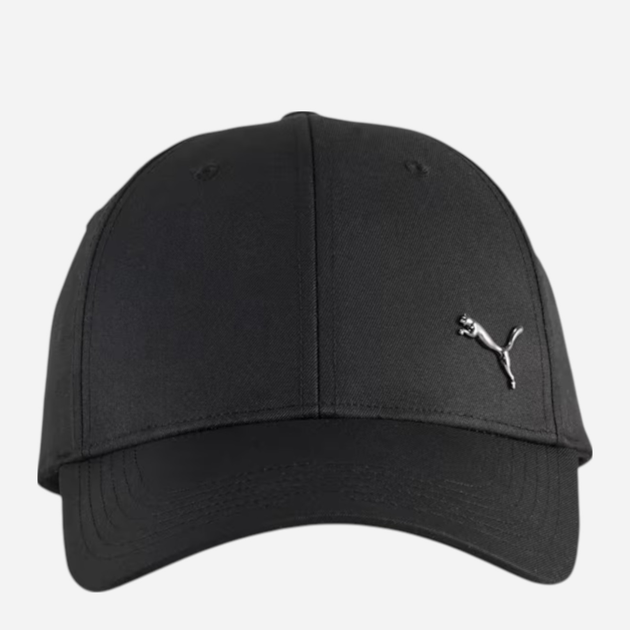 Czapka z daszkiem młodzieżowa Puma Ess Metal Cat Bb Cap Jr 2655601 Czarna (4069157147484) - obraz 1
