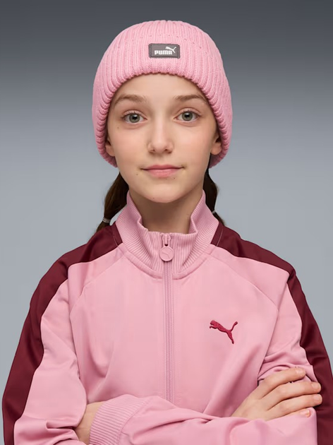 Czapka dziecięca beanie przejściowa Puma Classic Low Crown Beanie Jr 2655902 Różowa (4069157147545) - obraz 2