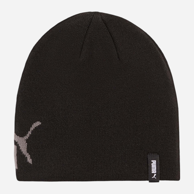 Czapka dziecięca beanie przejściowa Puma Ess Mid Crown Cuffless Beanie Jr 2656001 Czarna (4069157147644) - obraz 2
