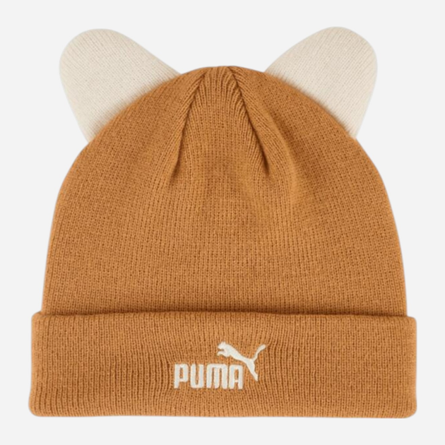 Підліткова демісезонна шапка біні Puma Animal Mid Crown Beanie Jr 2656402 Бежева (4069157147613) - зображення 1
