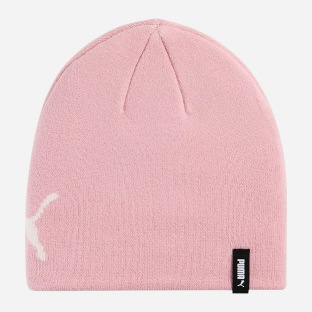 Підліткова демісезонна шапка біні Puma Ess Mid Crown Cuffless Beanie Jr 2656002 Рожева (4069157147774) - зображення 2