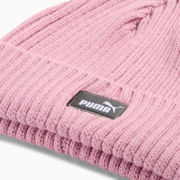 Підліткова демісезонна шапка біні Puma Classic Low Crown Beanie Jr 2655902 Рожева (4069157147538) - зображення 4