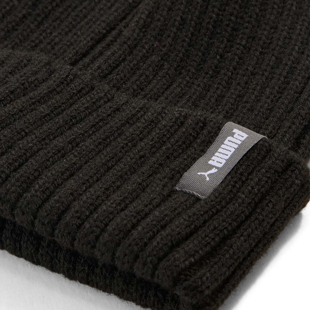 Підліткова демісезонна шапка біні Puma Classic Low Crown Beanie Jr 2655901 Чорна (4069157147965) - зображення 4