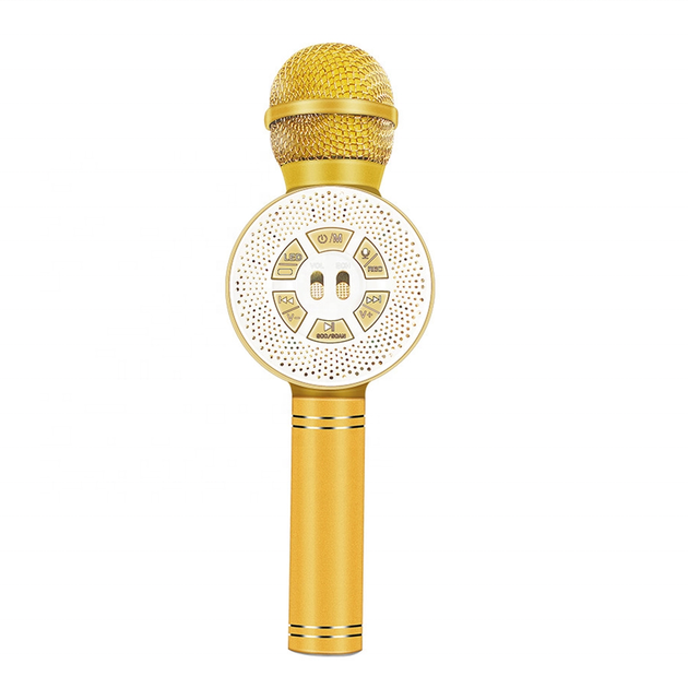 Детский караоке микрофон Bluetooth WSTER WS669 с динамиком и колонкой беспроводной микрофон Жёлтый - Фото 1 Детский караоке микрофон Bluetooth WSTER WS669 с динамиком и колонкой беспроводной микрофон Жёлтый - изображение 1
