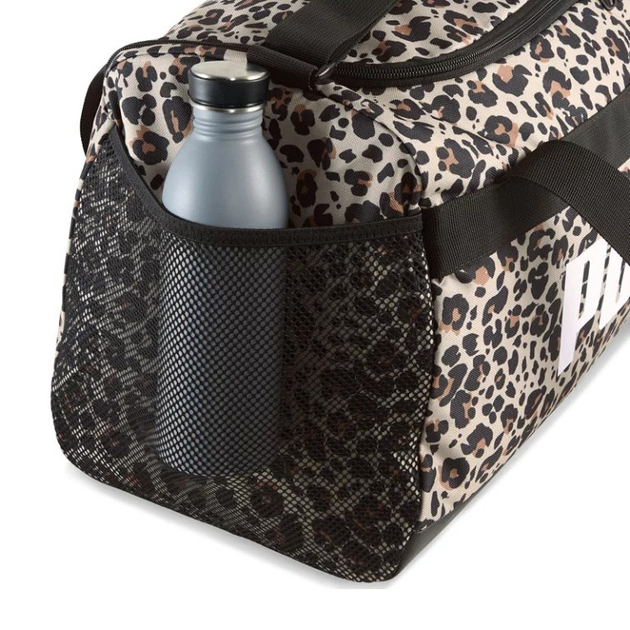 Torba sportowa materialowa duża Puma Challenger Aop Small Sports Bag 9114402 Brązowa (4069156961067) - obraz 5
