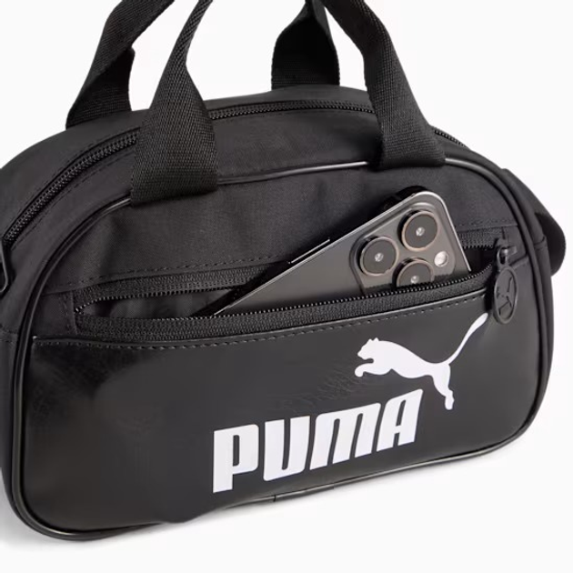 Torba przez ramię męska sportowa materialowa Puma Campus Mini Grip Bag 9129601 Czarna (4067984160522) - obraz 5