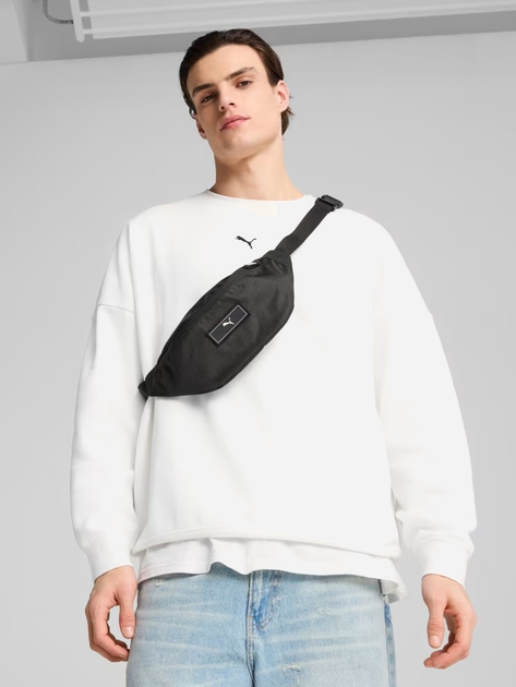 Saszetka nerka męska sportowa materialowa Puma Deck Waist Bag 9131801 Czarna (4067984165992) - obraz 2