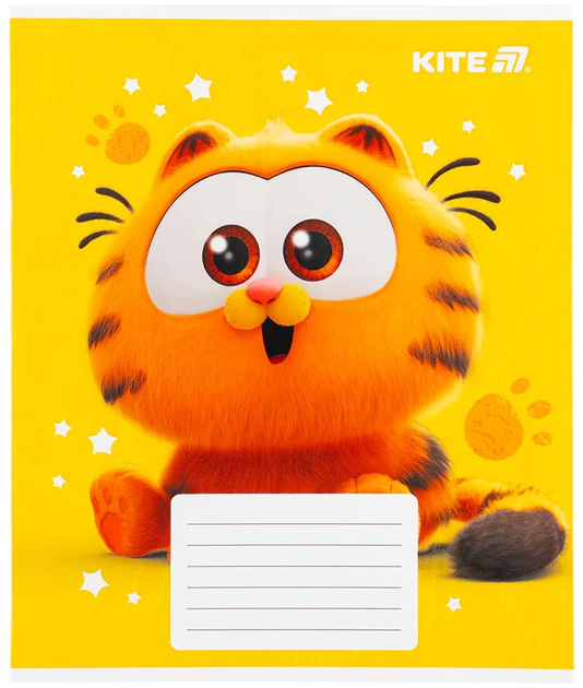 Набір шкільних зошитів Kite Garfield 12 аркушів у косу лінію 25 шт (GF25-235) - зображення 6