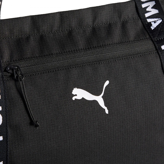 Torba shopper damska materialowa duża Puma At Ess Shopper 9185601 Czarna (4069157717458) - obraz 4