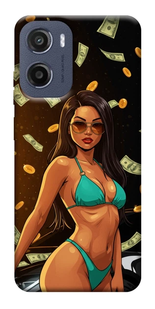 Чехол Money girl для Motorola Moto E15 - Фото 1 Чехол Money girl для Motorola Moto E15 - изображение 1