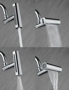 Насадка на кран для смесителя водопад 3в1 SILVER - изображение 6
