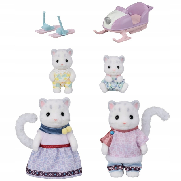 Набір фігурок Sylvanian Families Родина снігових барсів SLV5814 (5054131058145) - зображення 2
