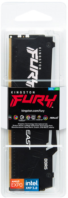 Оперативна пам’ять Kingston Fury DDR5-5600 32768MB PC5-44800 Beast RGB Black (740617350326) - зображення 5