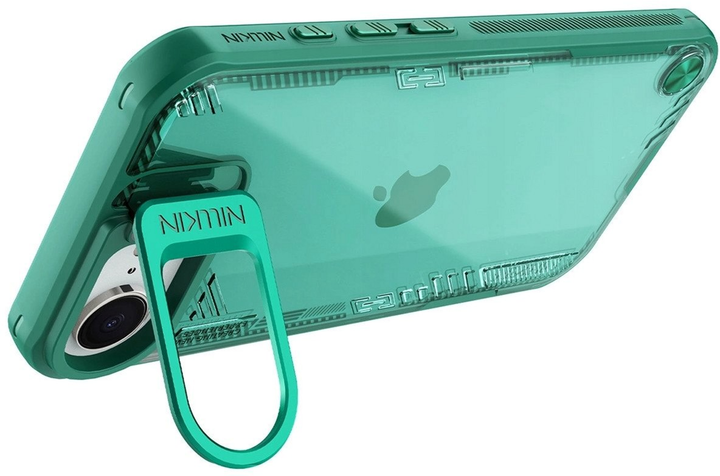 Etui Nillkin Iceblade Prop z podstawka na Apple iPhone 16e Green (6902048296350) - obraz 5