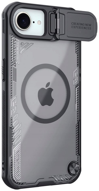 Etui Nillkin Iceblade Prop Magnetic z oslona obiektywu i podstawka na Apple iPhone 16e Black (6902048296367) - obraz 2