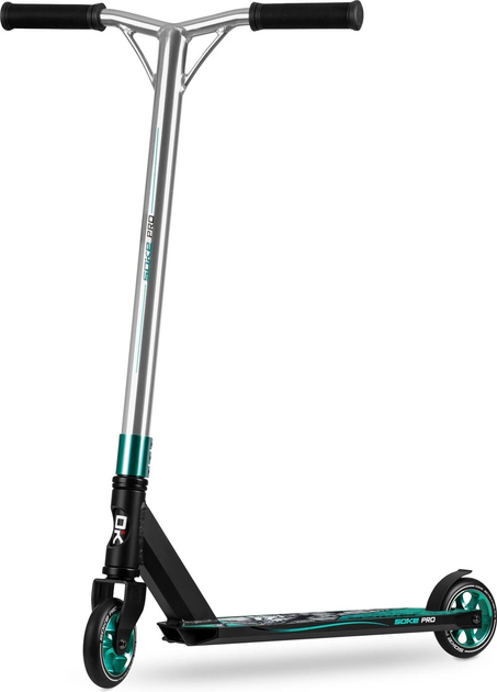 Самокат трюковий Soke PRO Сріблясто-бірюзовий 1524-801208 (5903890611361) - зображення 1