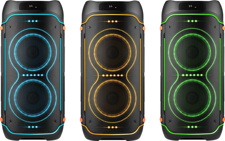 Портативная колонка Defender Boomer 200 Party Speaker 200W RGB Black (4714033652018) - Фото 6 Портативная колонка Defender Boomer 200 Party Speaker 200W RGB Black (4714033652018) - изображение 6
