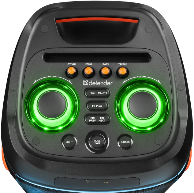 Портативная колонка Defender Boomer 200 Party Speaker 200W RGB Black (4714033652018) - Фото 11 Портативная колонка Defender Boomer 200 Party Speaker 200W RGB Black (4714033652018) - изображение 11