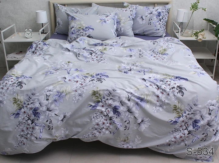 Комплект постельного белья с компаньоном Tag Tekstil S534 King Size (Евро maxi) - Фото 2 Комплект постельного белья с компаньоном Tag Tekstil S534 King Size (Евро maxi) - изображение 2