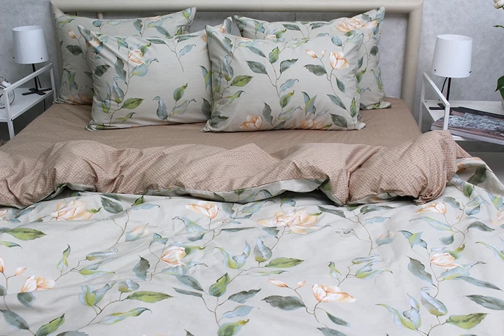 Комплект постельного белья с компаньоном Tag Tekstil S531 King Size (Евро maxi) - изображение 5