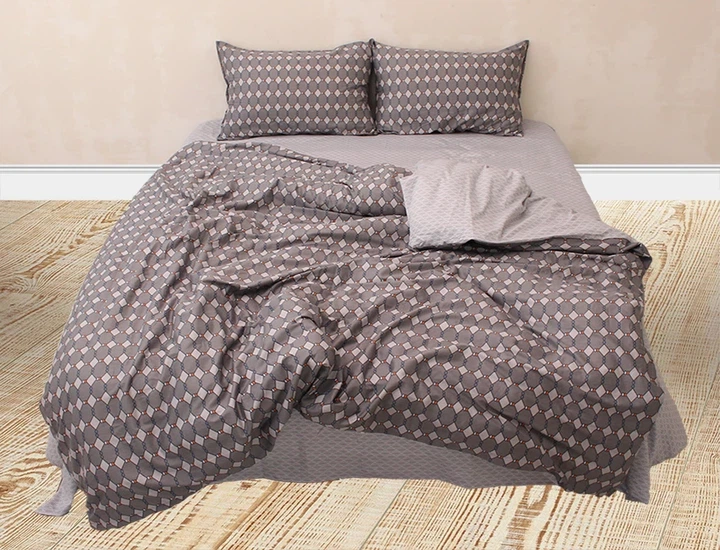 Комплект постельного белья с компаньоном TAG Tekstil S485 King Size (Евро maxi) - Фото 2 Комплект постельного белья с компаньоном TAG Tekstil S485 King Size (Евро maxi) - изображение 2