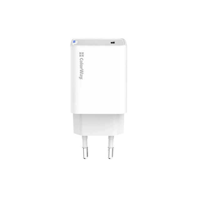 Зарядное устройство ColorWay GaN Mini 45W PD Port PPS USB-C white (CW-CHS057PD-WT) - Фото 2 Зарядное устройство ColorWay GaN Mini 45W PD Port PPS USB-C white (CW-CHS057PD-WT) - изображение 2