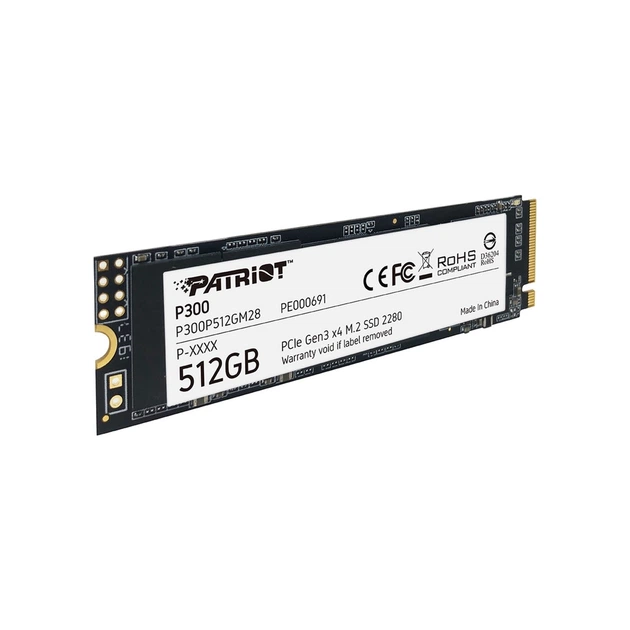Накопитель SSD M.2 2280 512GB Patriot (P300P512GM28) - Фото 3 Накопитель SSD M.2 2280 512GB Patriot (P300P512GM28) - изображение 3