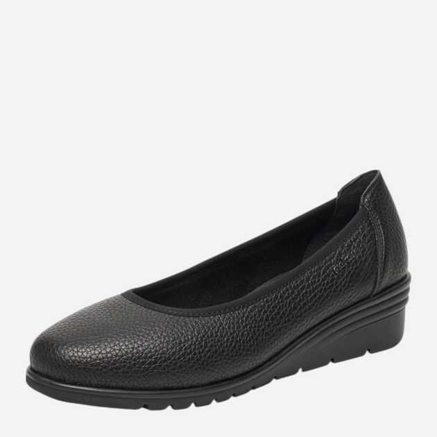 Baleriny damskie skórzane Rieker L5360-00 39 (6UK) Czarne (4061811487929) - obraz 2