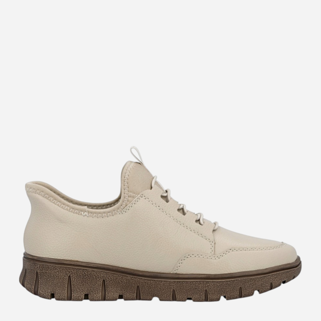 Sneakersy damskie skórzane Rieker N1357-60 37 (4UK) Beżowe (4061811516452) - obraz 3