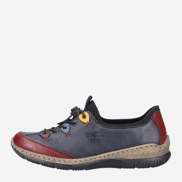 Sneakersy damskie Rieker N3271-35 36 (3.5UK) Ciemnogranatowe (4059954053149) - obraz 1