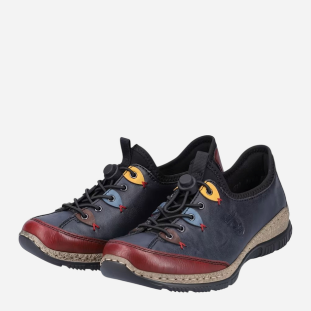 Sneakersy damskie Rieker N3271-35 39 (6UK) Ciemnogranatowe (4059954053170) - obraz 4