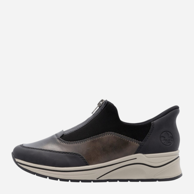 Sneakersy damskie Rieker N9553-25 38 (5UK) Brązowe (4061811591251) - obraz 1