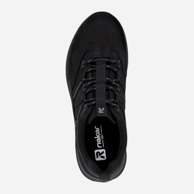 Sneakersy męskie z membraną Rieker U0104-00 46 (11UK) Czarne (4061811477739) - obraz 6