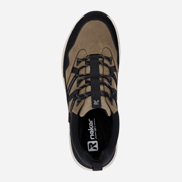 Sneakersy męskie z membraną Rieker U0104-20 42 (8UK) Beżowe (4061811477784) - obraz 7